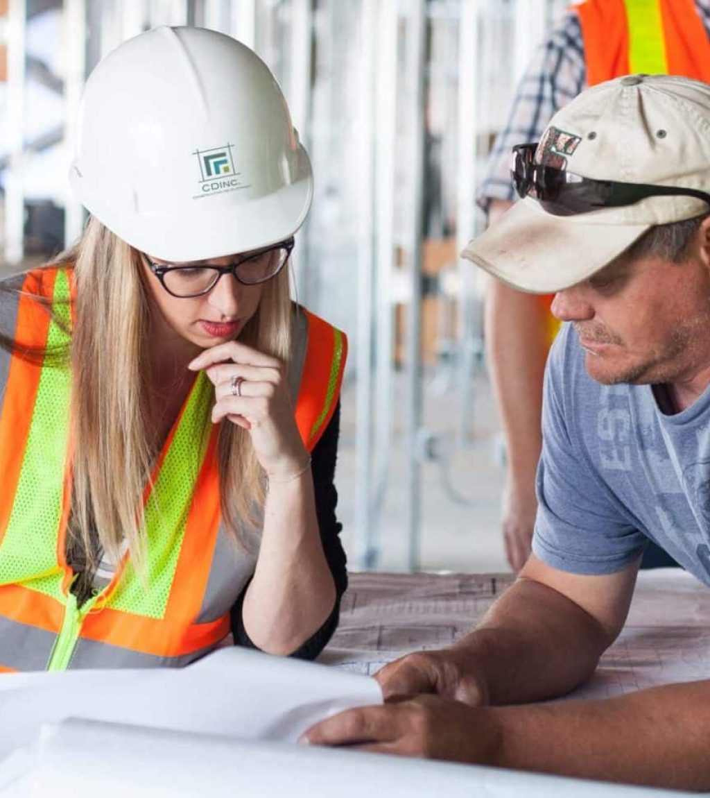 Safety consultant with builder